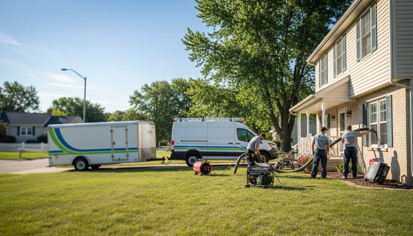 Flooded Basement Restoration And Cleanup With Repair in Brussels, IL near me
